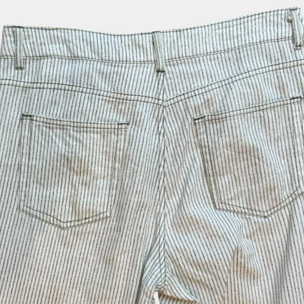 Zara Pinstriped Matching vest and jean set - size L